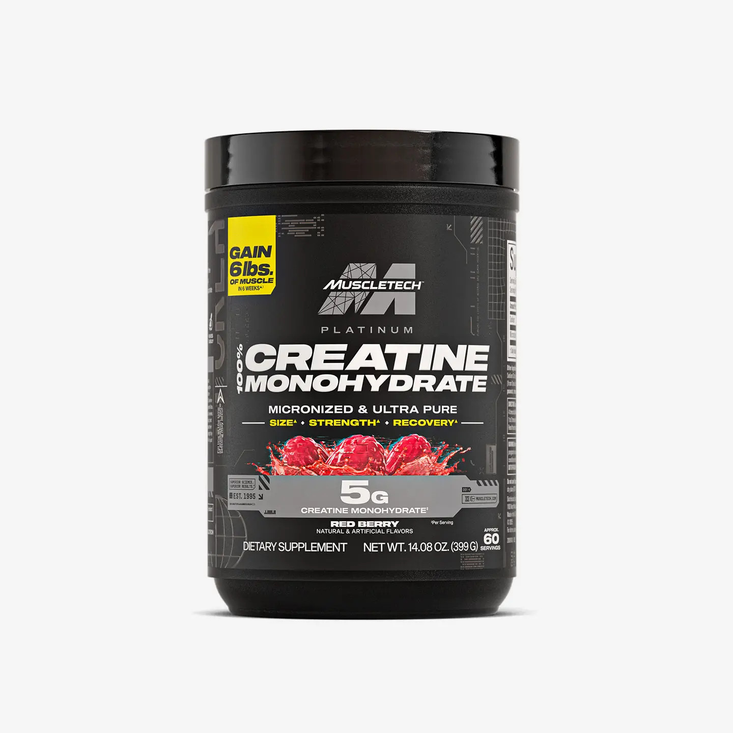 Muscletech Creatine Monohydrate Powder, Platinum Pure – Unflavored Micronized Cr