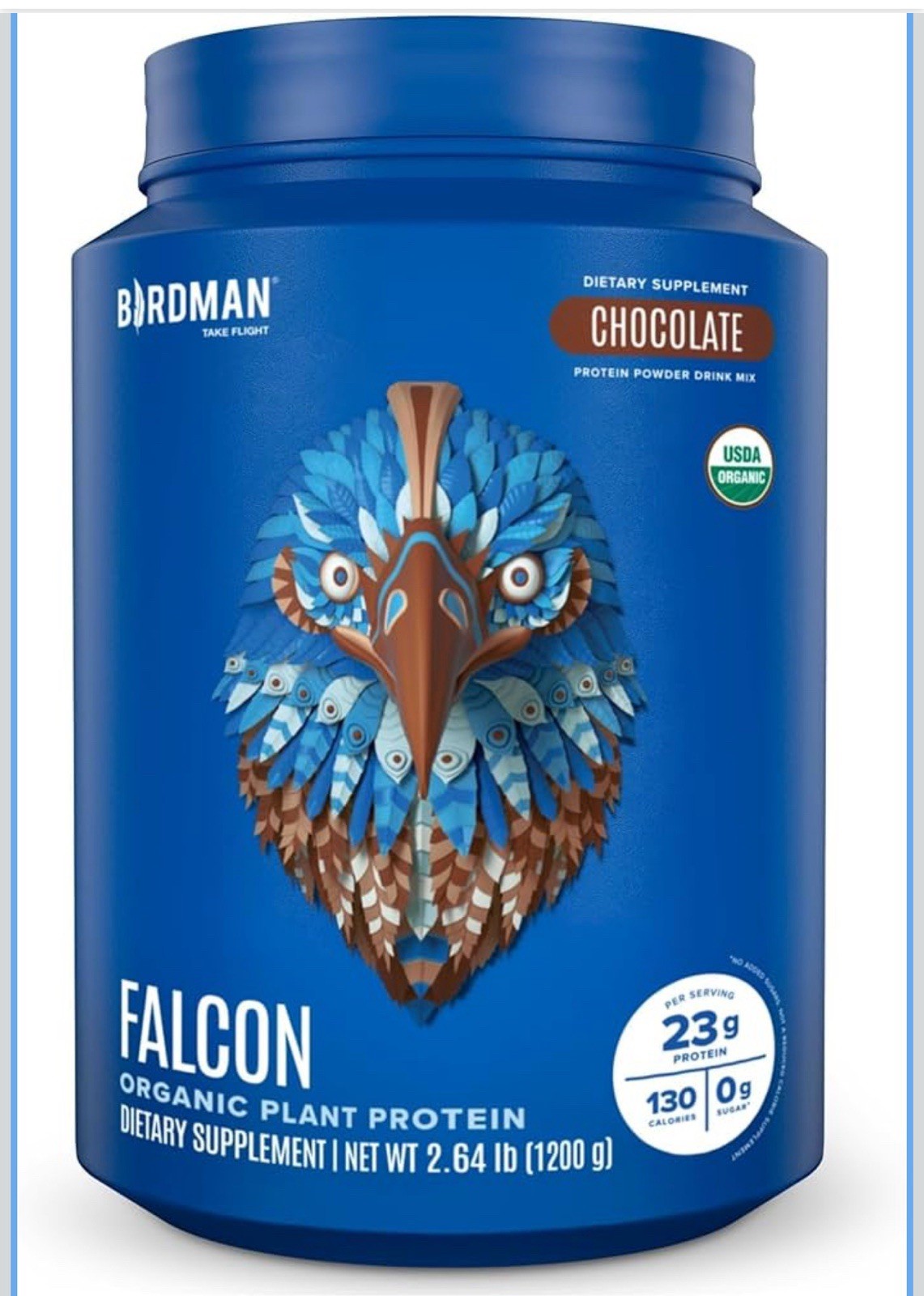 BIRDMAN Peacock Protein Powder Plant Based Meal Replacement Choco 1.85lb
