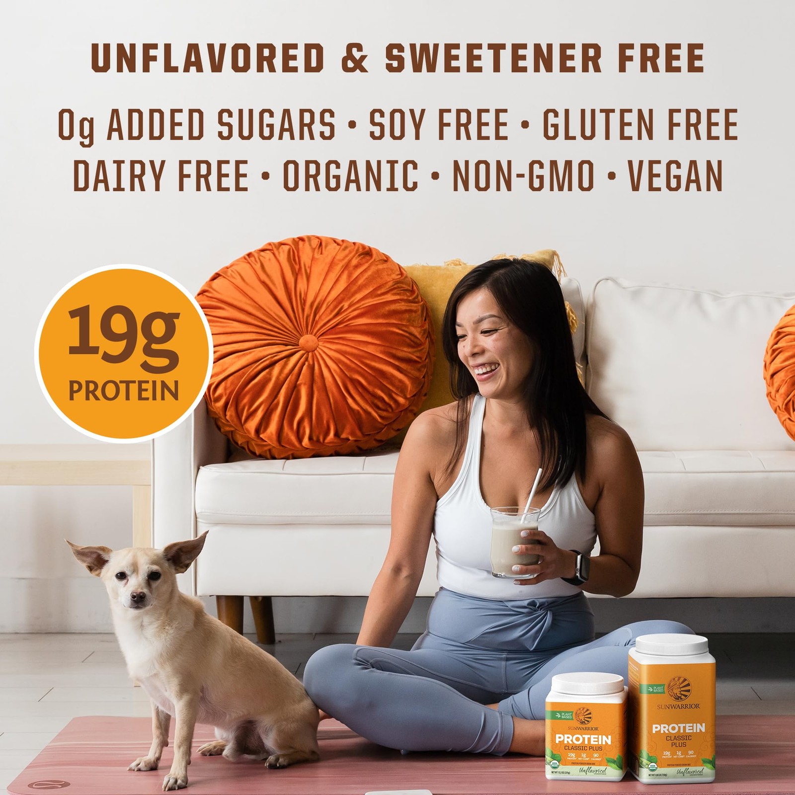 pack of 3 Vegan Organic Protein Powder Plant-based | 5 Superfood Quinoa Chia