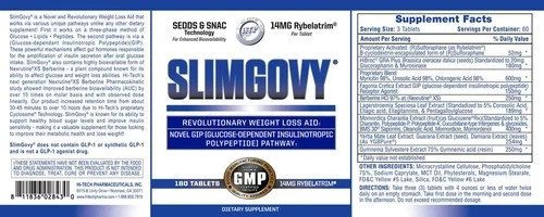 Hi-Tech Pharmaceuticals Slimgovy® Slimaglutide Weight Loss 180 Tabs