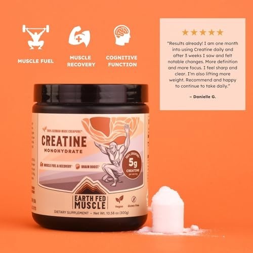 Creatine Monohydrate Powder 300g | 60 Servings | Pure Strength & Muscle Growth,
