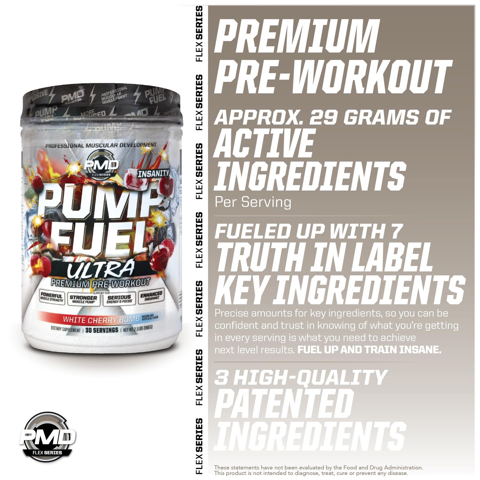 PMD Sports Pump Fuel Ultra Insanity, 2.05 Pound (Pack of 1), Cherry Bombsicle