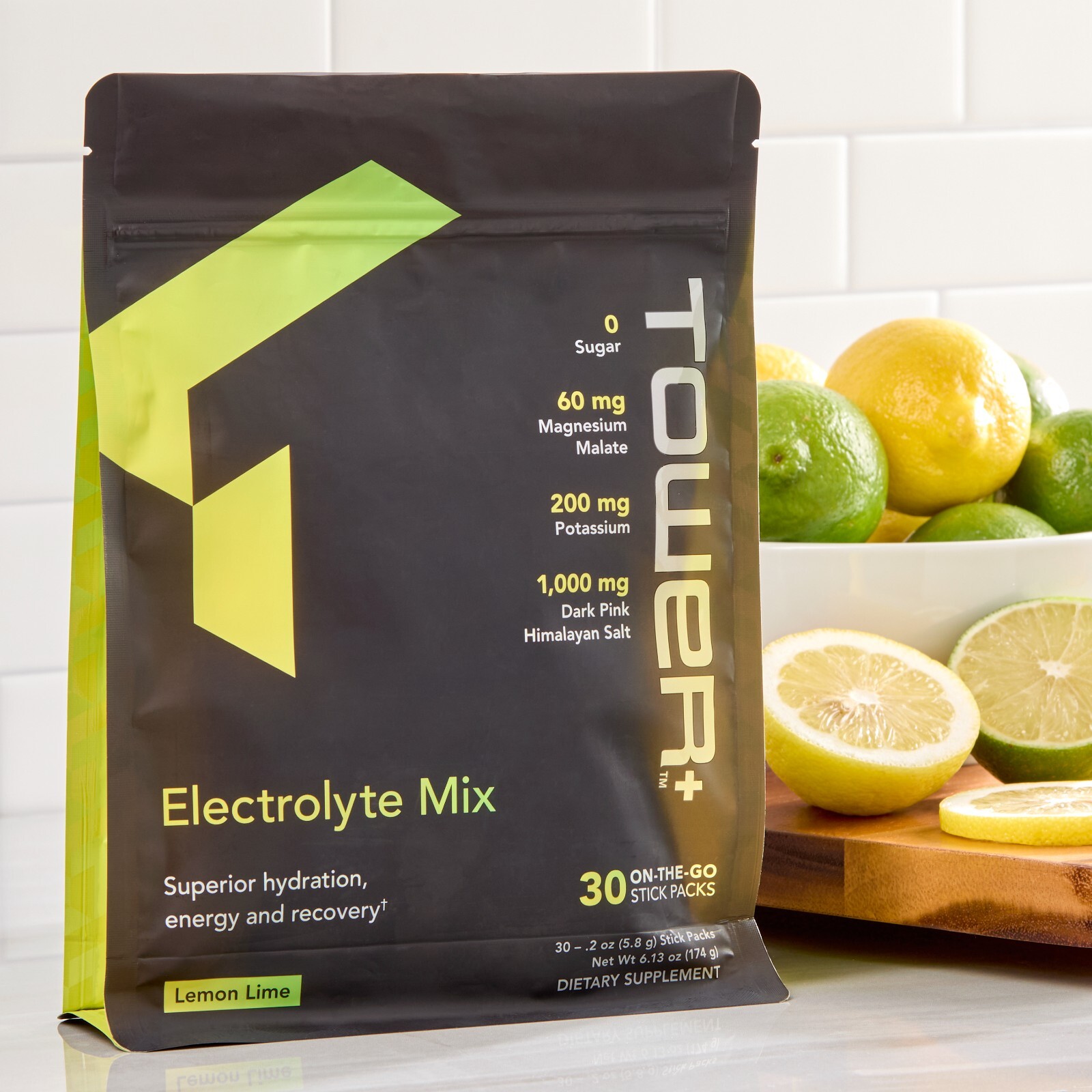 Tower+™ Electrolyte Mix – Sugar-Free Powder Mix – Fast Hydration (30 packets)