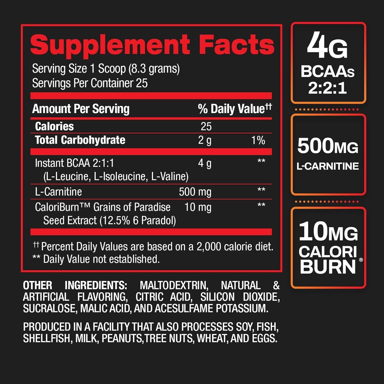 BPI Sports Best BCAA Shredded – Caffeine Free Thermogenic Recovery Drink,…