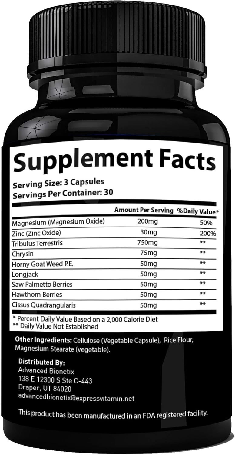 90 Count Testosterone Booster – Elevate Performance, Mood & Muscle Mass Over 40