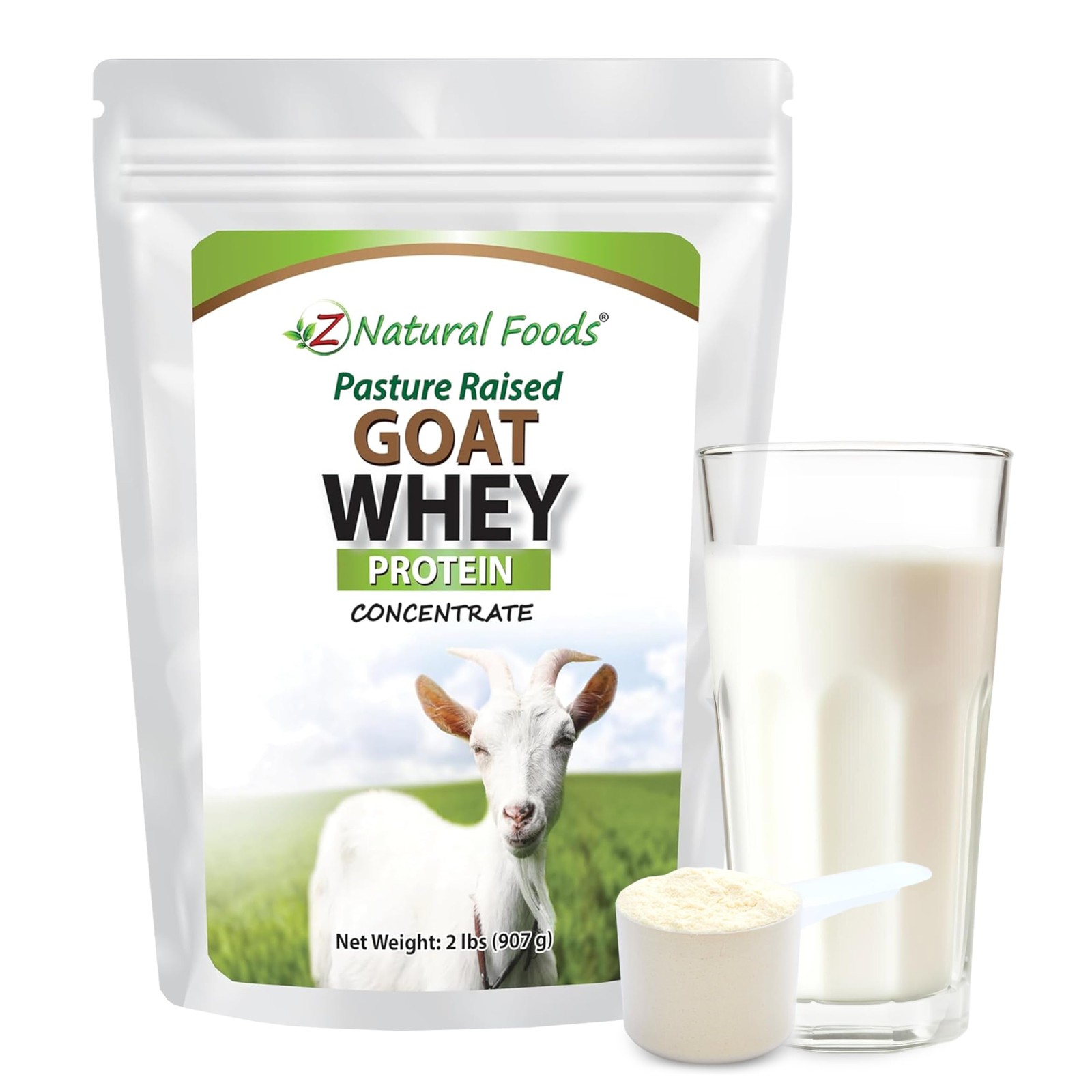 Goat Whey Protein Powder Concentrate – Undenatured, Unflavored, Pasture Raise…