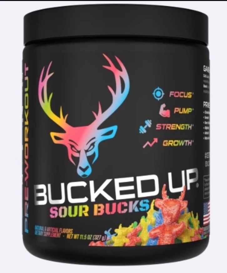 Bucked Up Nootropic Preworkout – Sour Bucks (30 Servings) Exp 03/27 Brand New