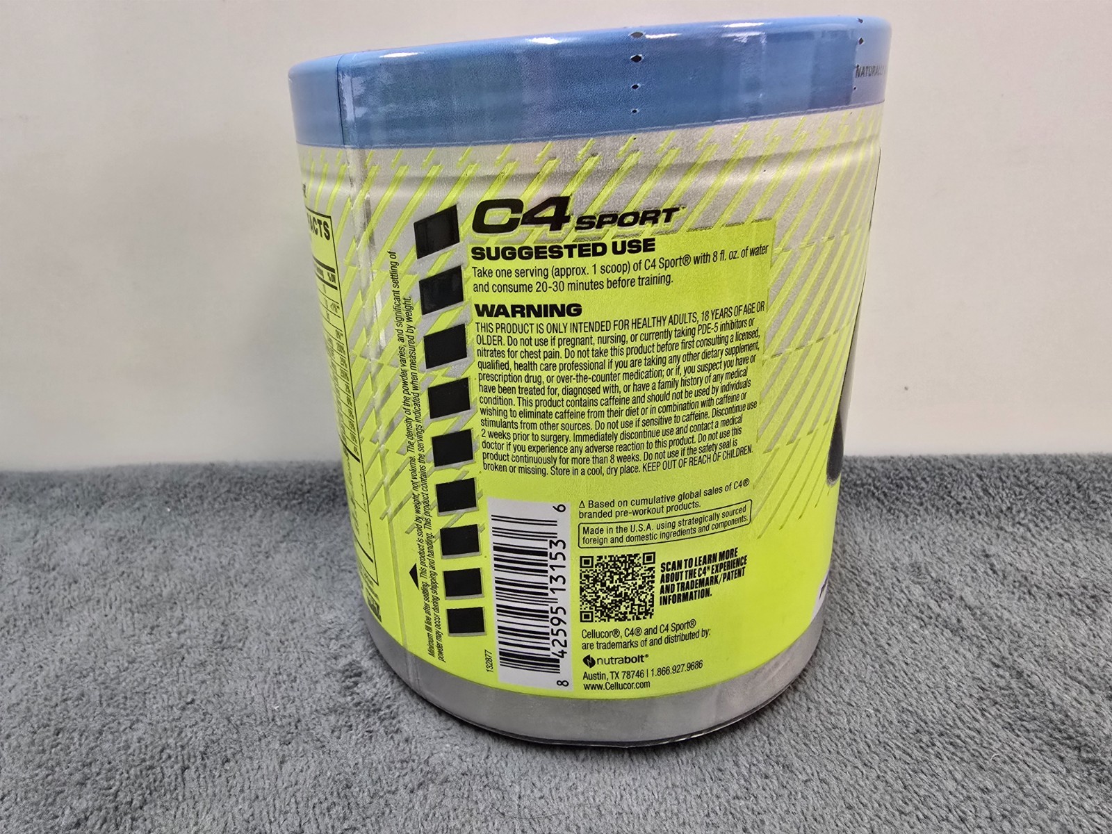 Cellucor C4 Original Pre Workout Powder Icy Blue Razz 06/26/26+