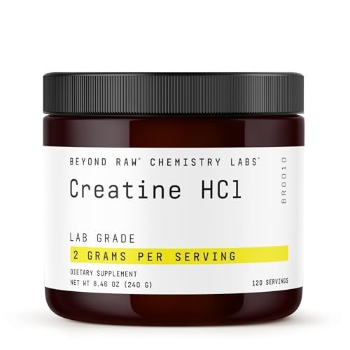 BEYOND RAW Creatine HCl Powder for Muscle Strength and Athletic Performance