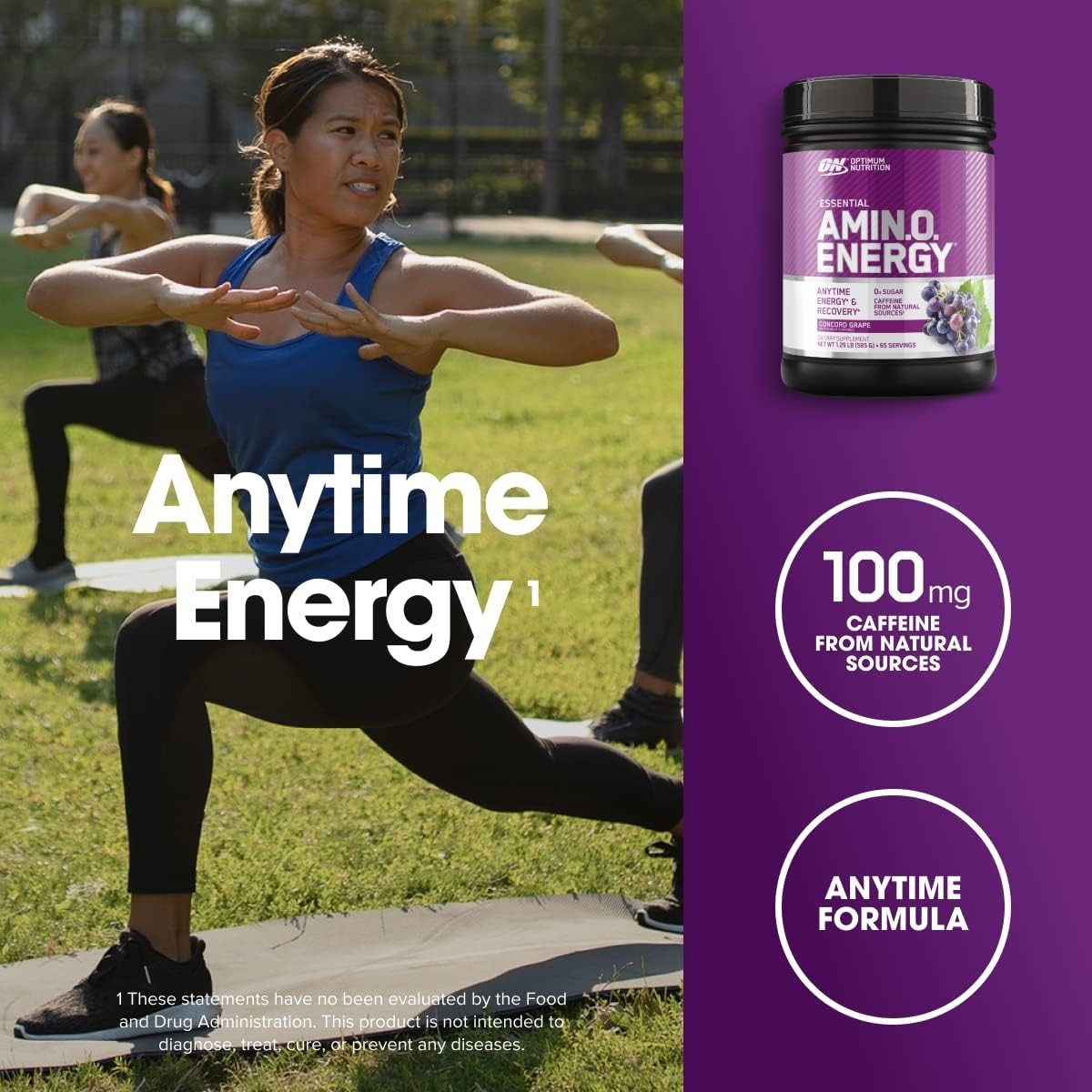 Complete Amino Energy Blend – Keto Friendly Powder with Green Tea & BCAA, 1.29lb