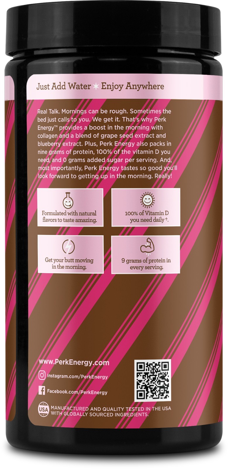 Perk Energy Drink Mix (Mint Chocolate Truffle) 20 Servings – Coffee Alternative