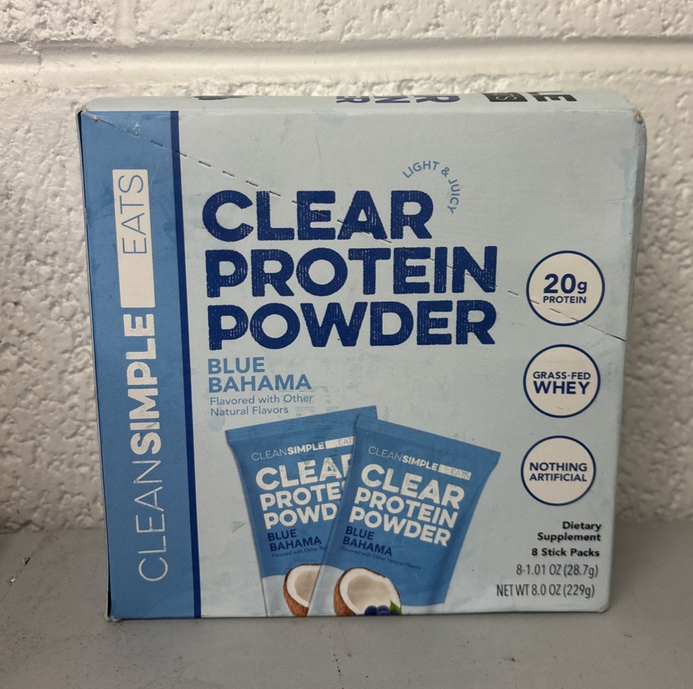Clean Simple Eats Protein Powder Blue Bahama Exp: 2/2028