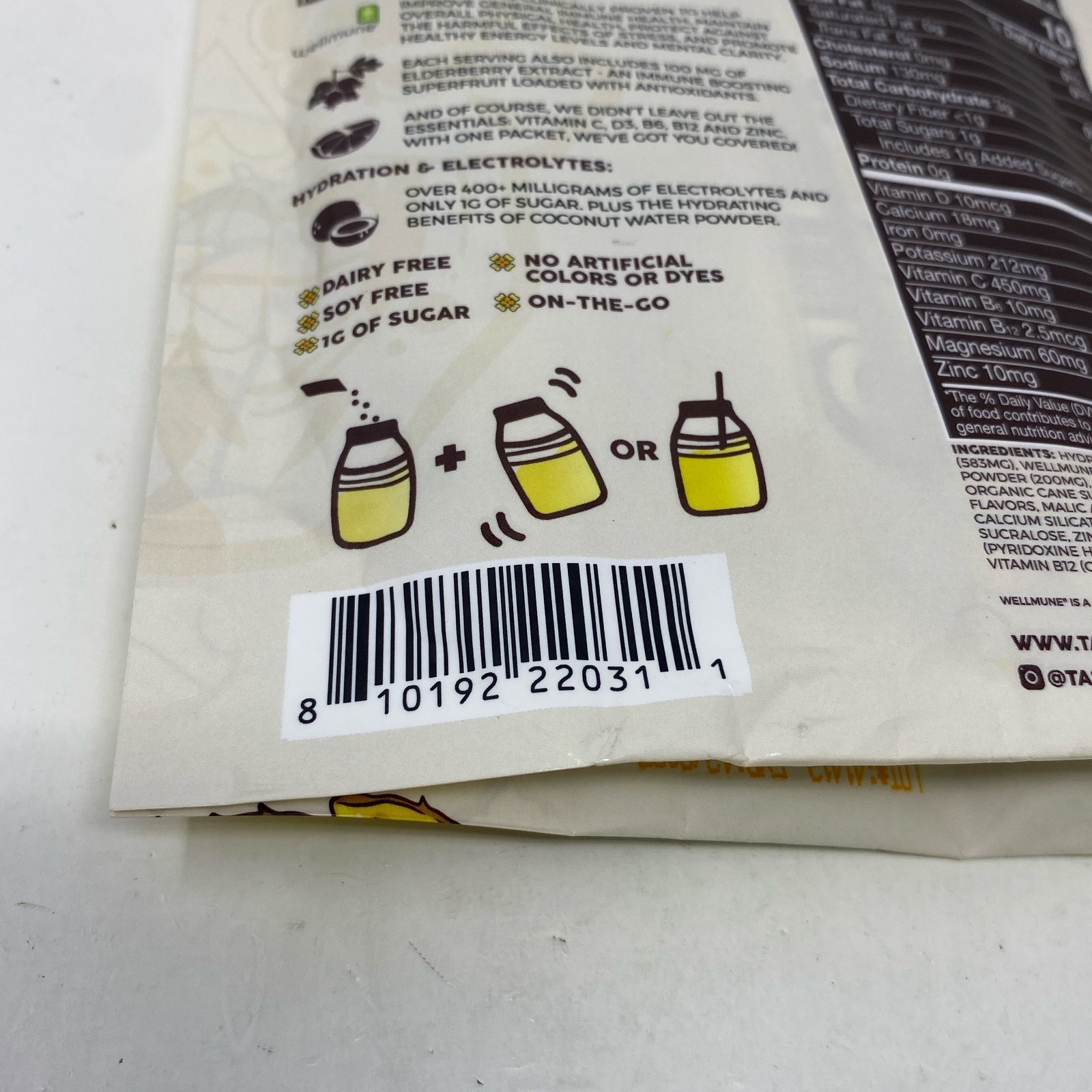 Taste Salud Hydration + Immunity Piña Colada Drink Mix 15ct