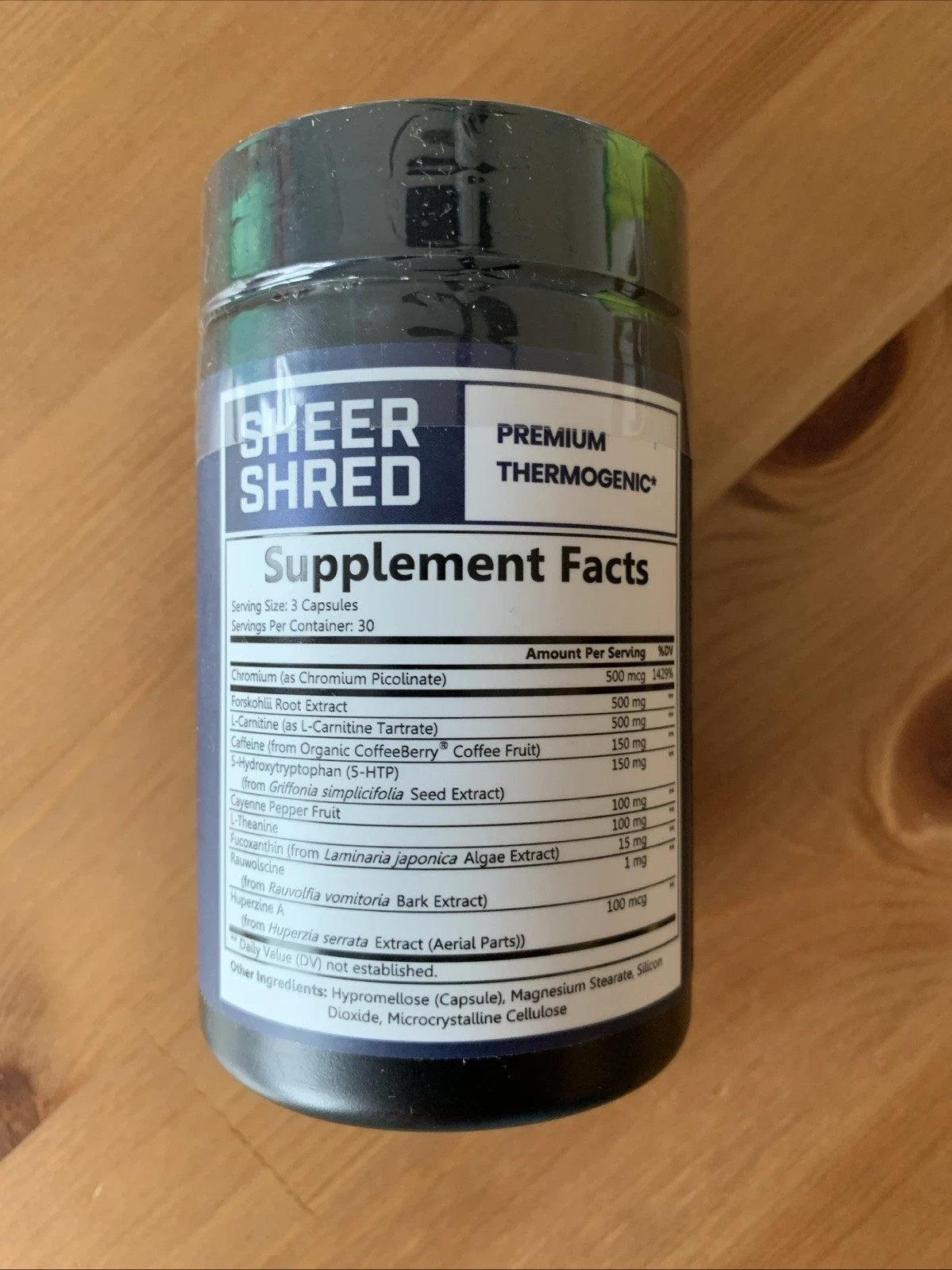 Men’s SHEER SHRED Thermogenic Capsaicin & L-Carnitine Jitter-Free Weight Loss ++