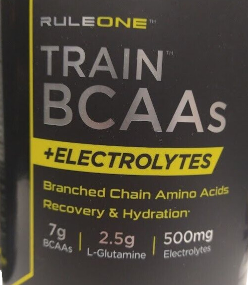 4 Pack Rule 1 Train BCAA 30 Serv Intra Workout 450g Amino Electrolytes Fitness