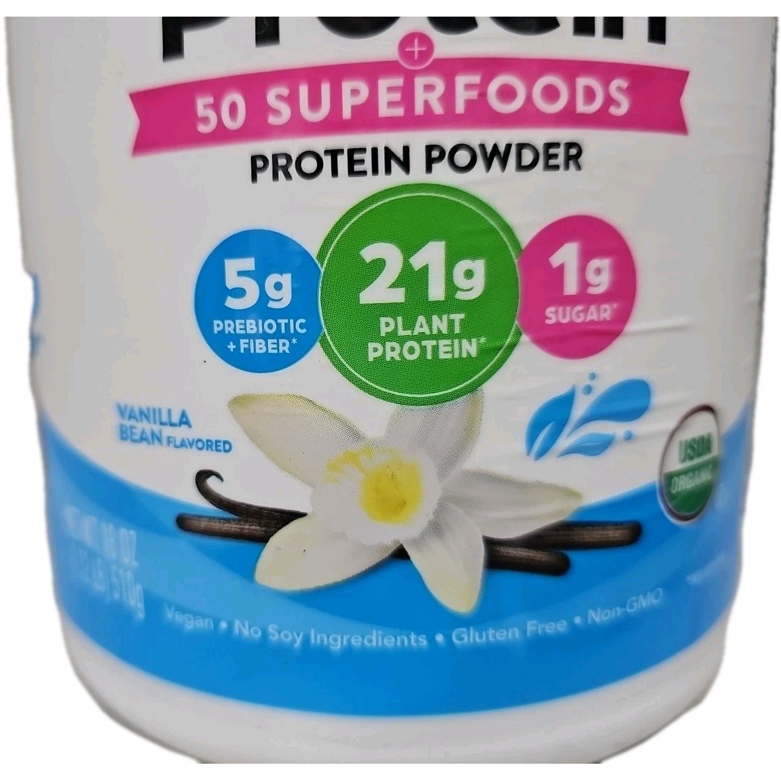LOT OF 2 orgain organic protein 50 superfoods 1.12 lbs expires 4/24