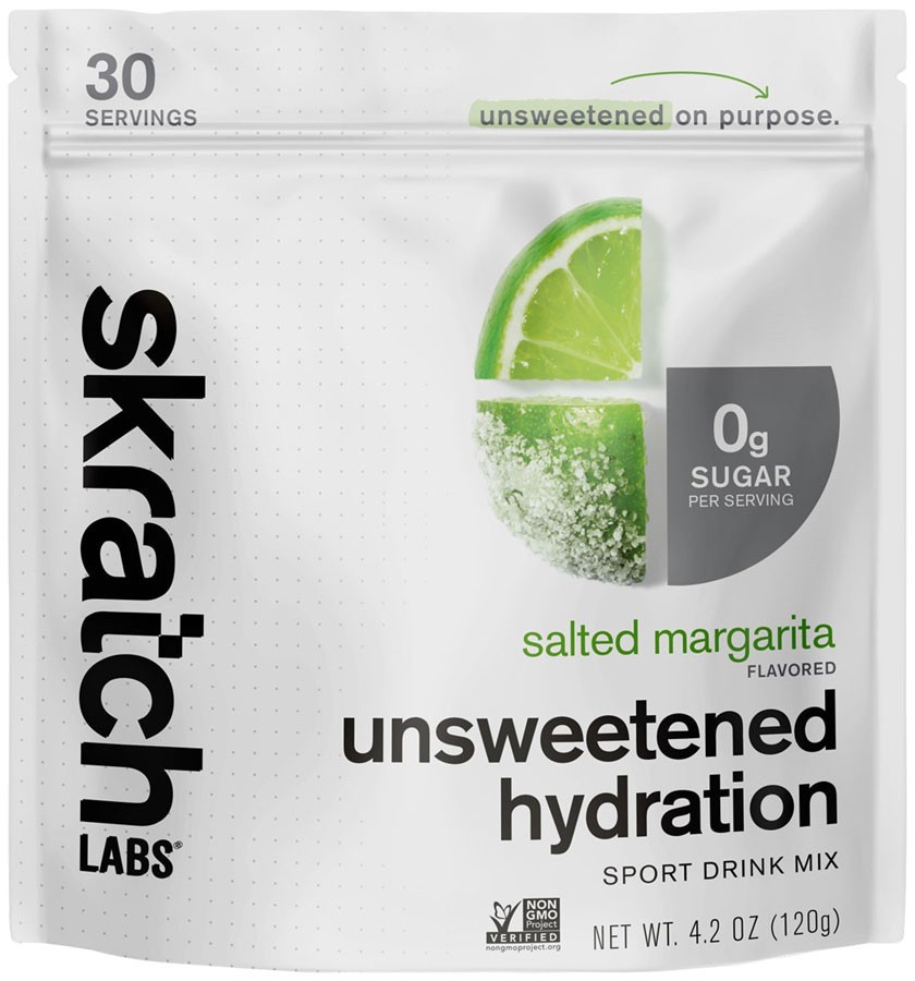 Skratch Labs Unsweetened Hydration Sport Drink Mix – Salted Margarita, 30-Serv