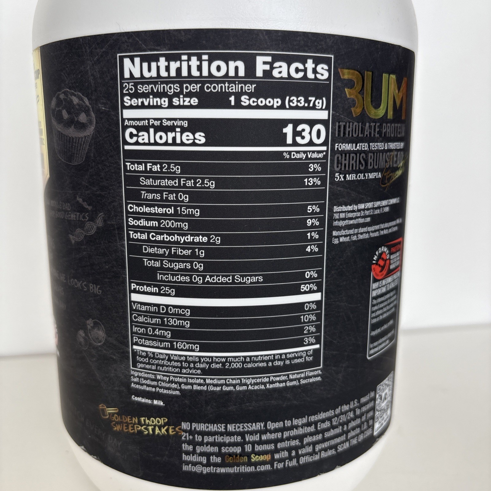 Limited Edition Itholate Protein Christopher’s Secret Stuff mystery flavor