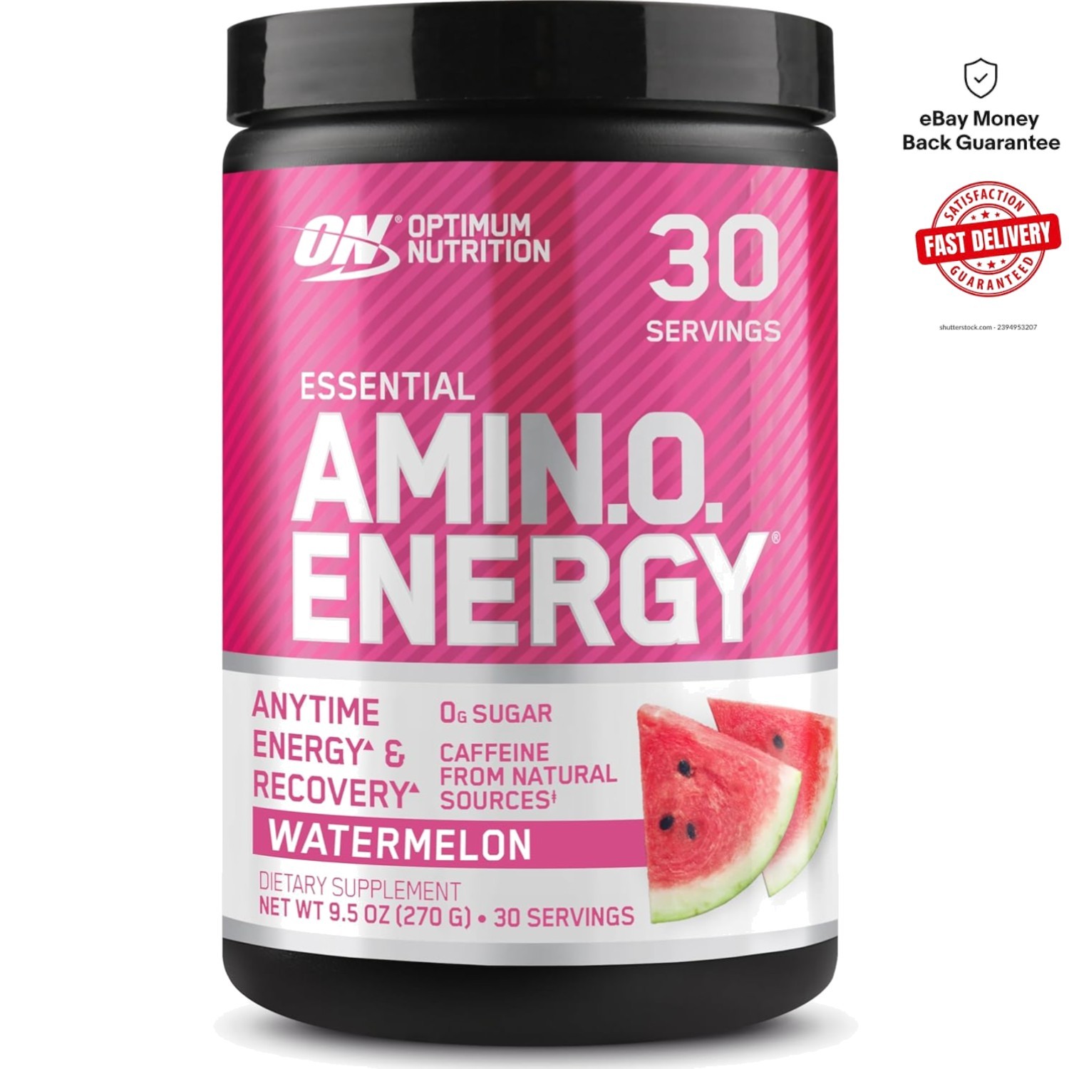 Keto-Friendly Amino Energy Powder – Watermelon Flavor for Energy & Mental Focus