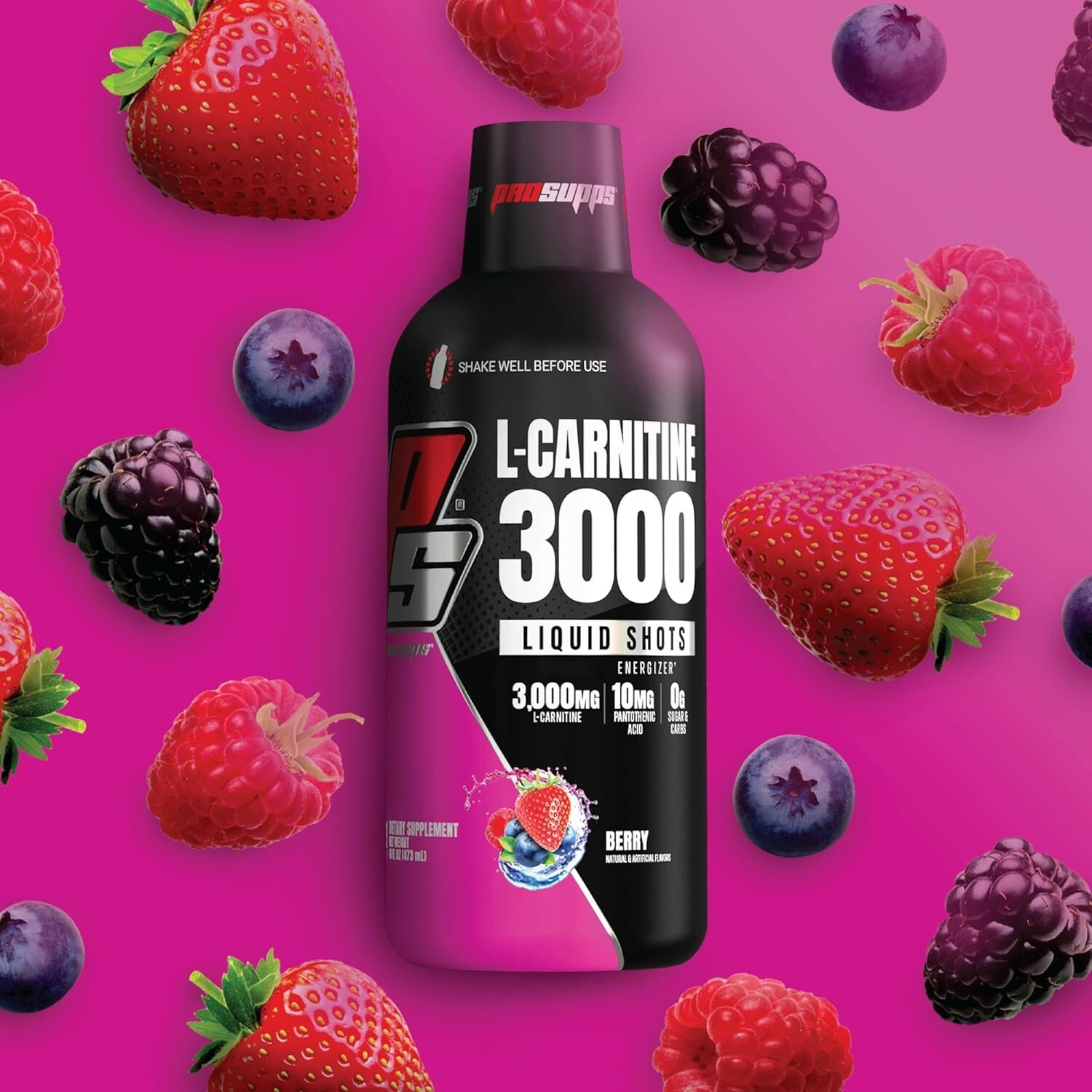 ProSupps L-Carnitine 3000 Liquid Fat Burner, Stimulant Free Metabolic Enhancer