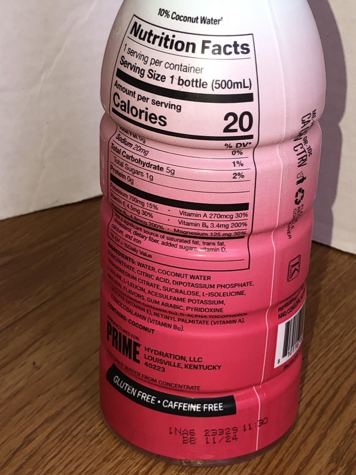 PRIME Hydration Drink CHERRY FREEZE Limited Color Change Label 16.9oz | 1 Bottle