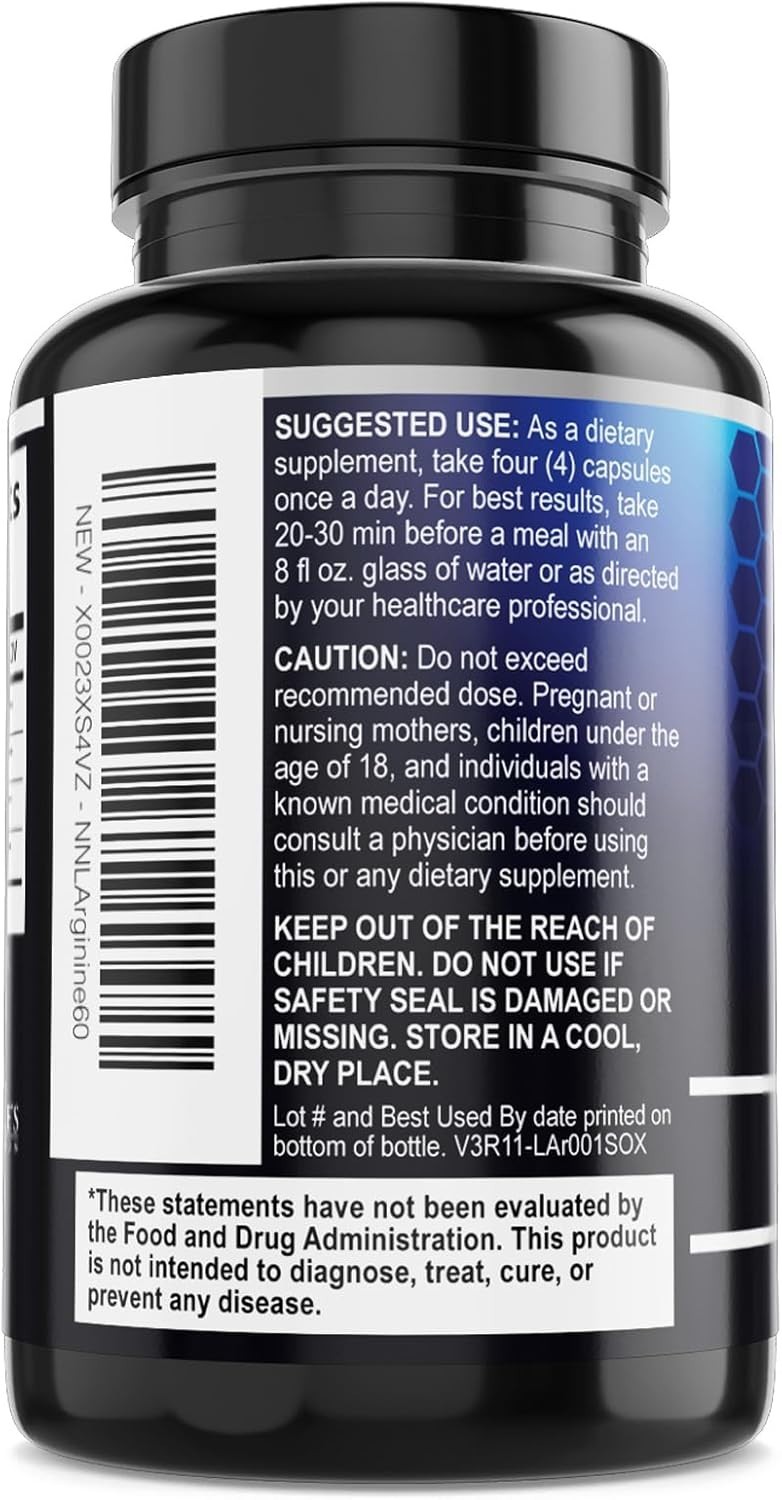 Nitric Oxide Booster Extra Strength 3000mg – L Arginine 3X Strength Nitric Oxide
