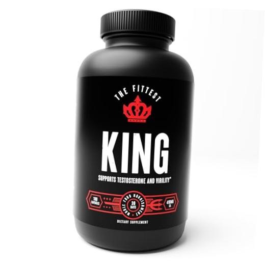 The Fittest King – Testosterone Booster Supplement – Supports Hormone Health,