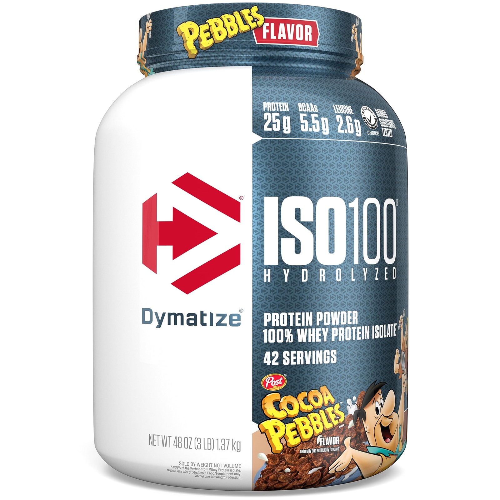 Dymatize Cocoa Pebbles ISO100 Whey Protein 25g Protein 42 Servings