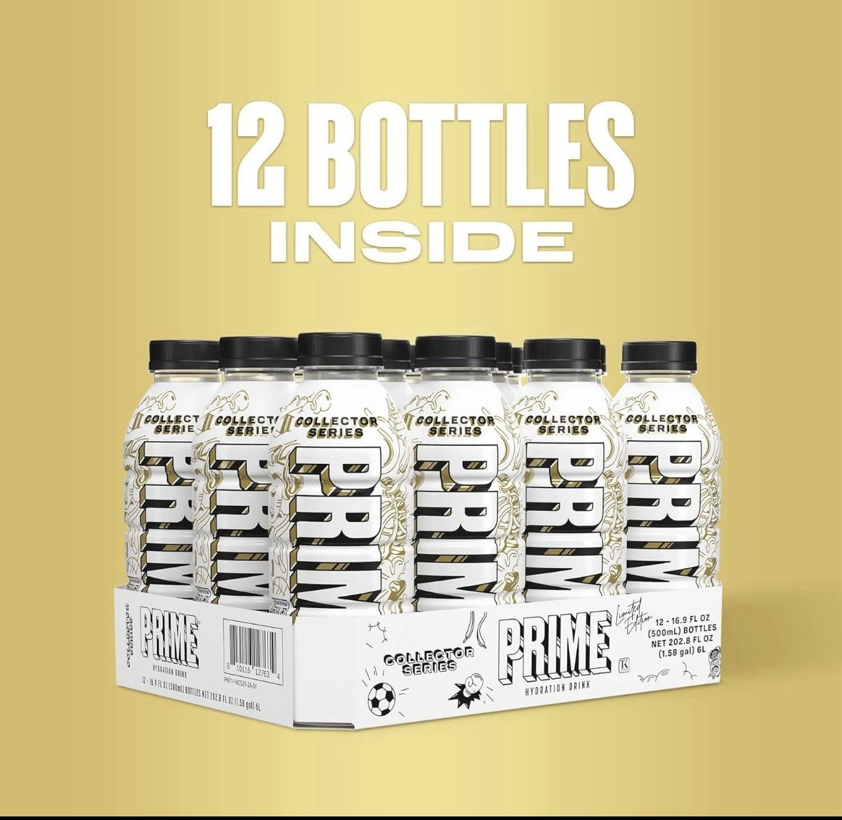 PRIME Hydration – Electrolyte Sports Drink – Collector Series (12 Bottles) NEW