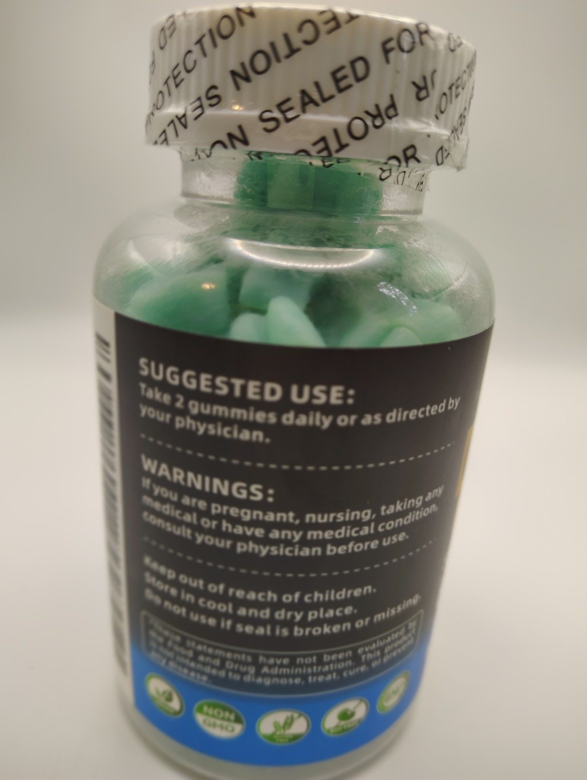 Happyummmm Creatine Monohydrate 500mg 90 Gummies Blueberry Exp 09/2026