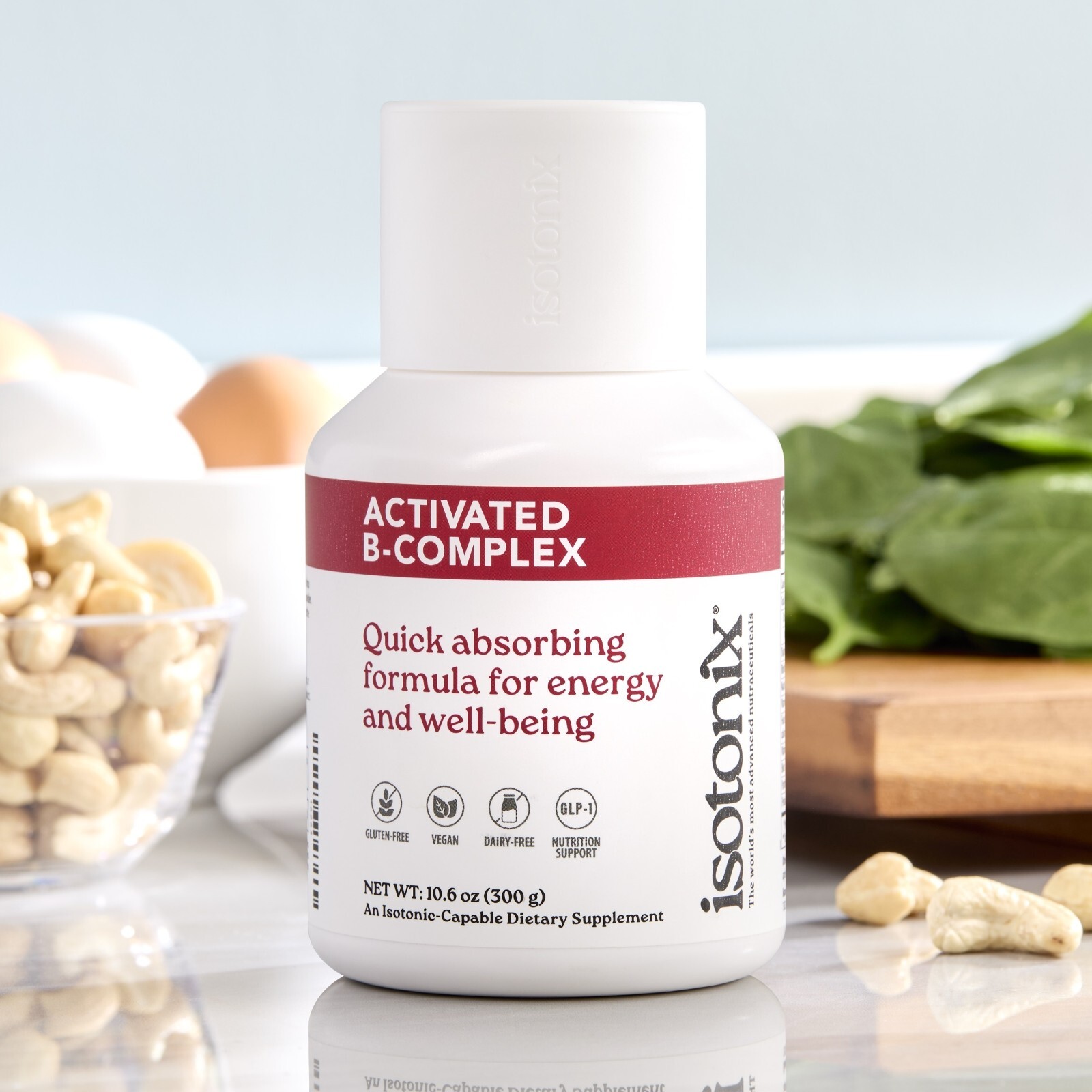 Isotonix Activated B Complex – Vegan B Vitamin Supplement for Energy, 90 Serving
