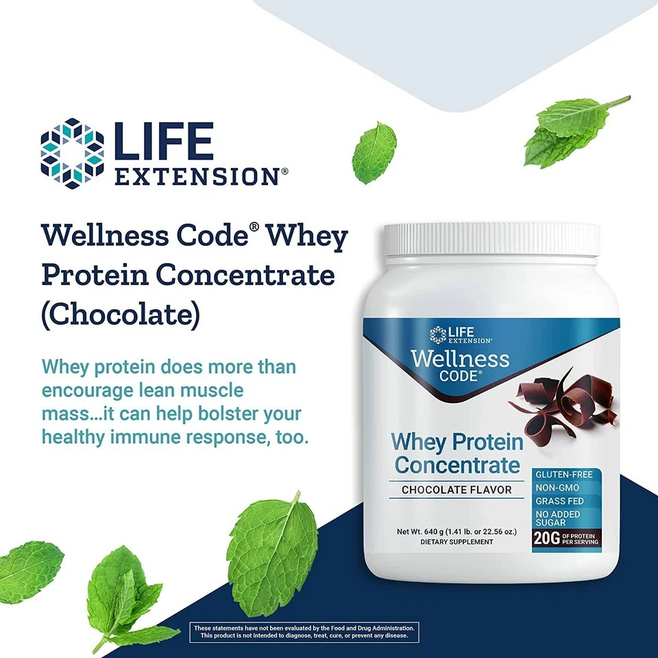 Wellness Code® Whey Protein Concentrate (Chocolate) 640 grams