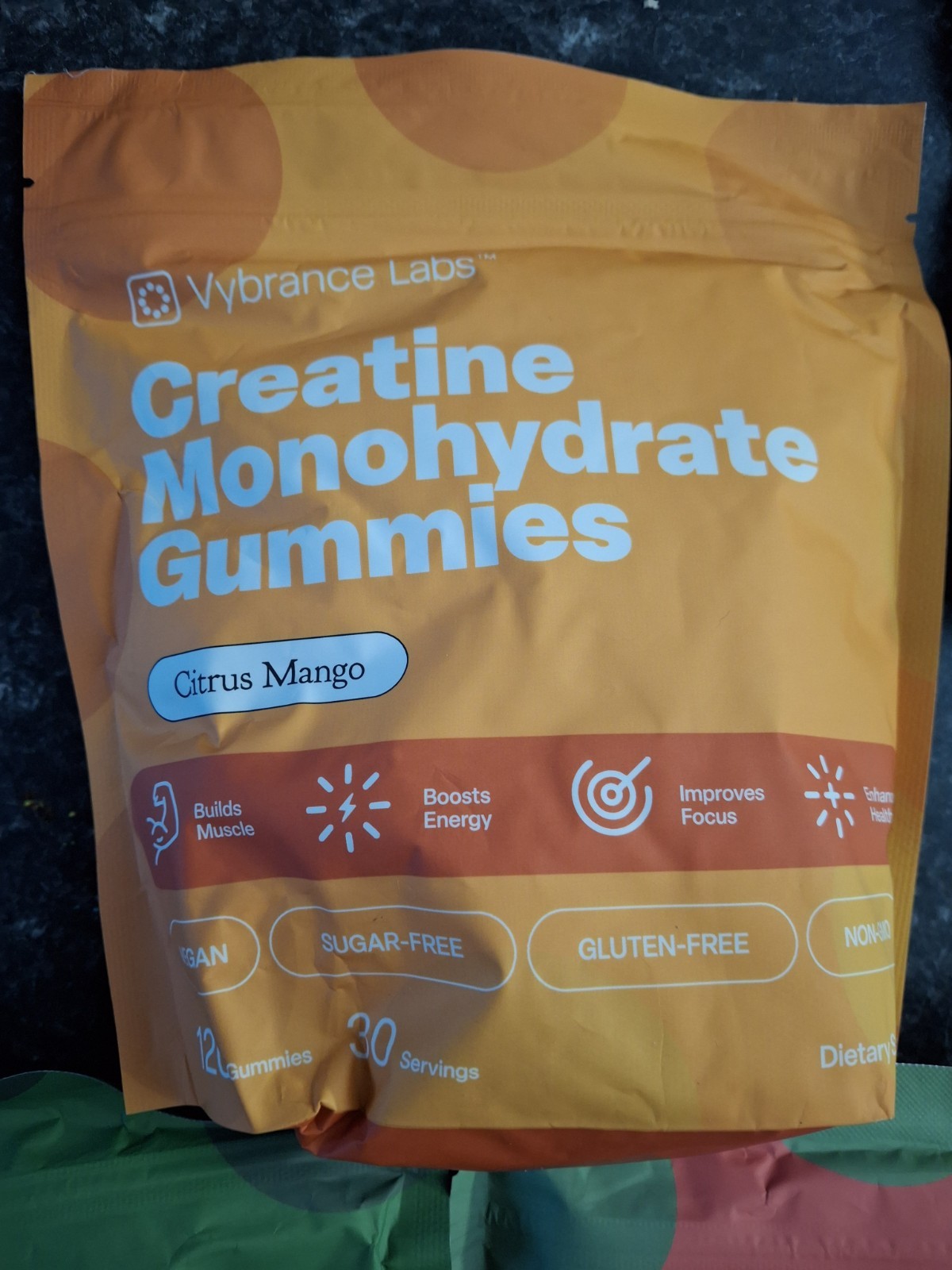 3 Packages of Vybrance Labs Creatine Monohydrate Gummies Health Wellness Diet