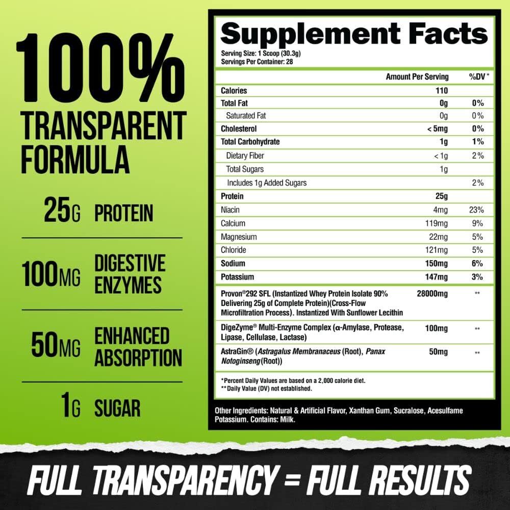 Alpha Lion Superhuman Protein 100% Premium Whey Isolate 28 Servings 5 Flavors