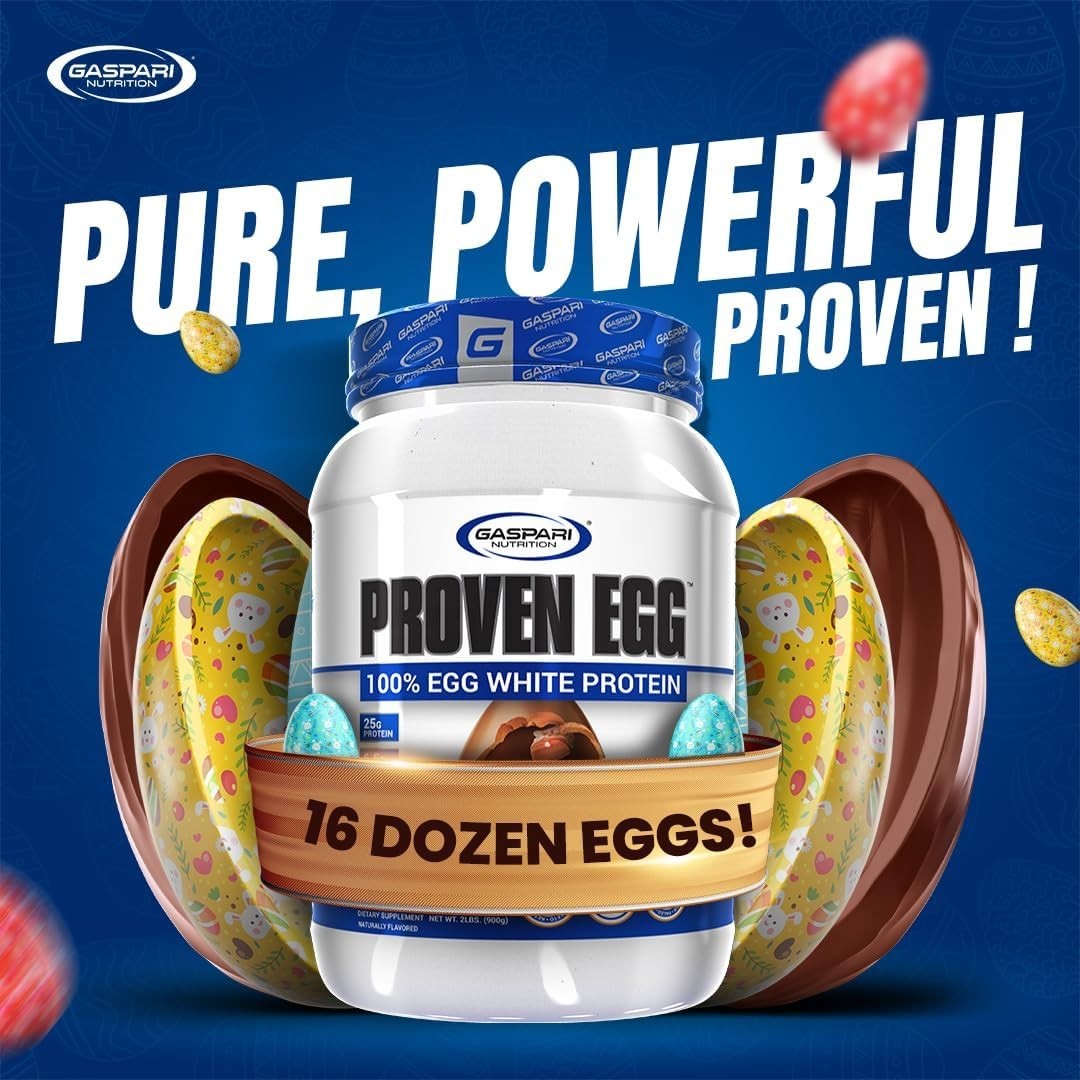Proven Egg 100% Egg White Protein, 25g Protein, Keto Friendly – 1lb Chocolate