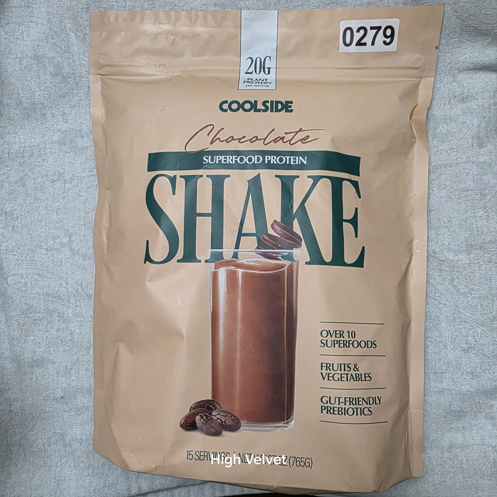 Coolside Superfood Vegan Protein Powder Chocolate 20g Plant Based 15 Servings