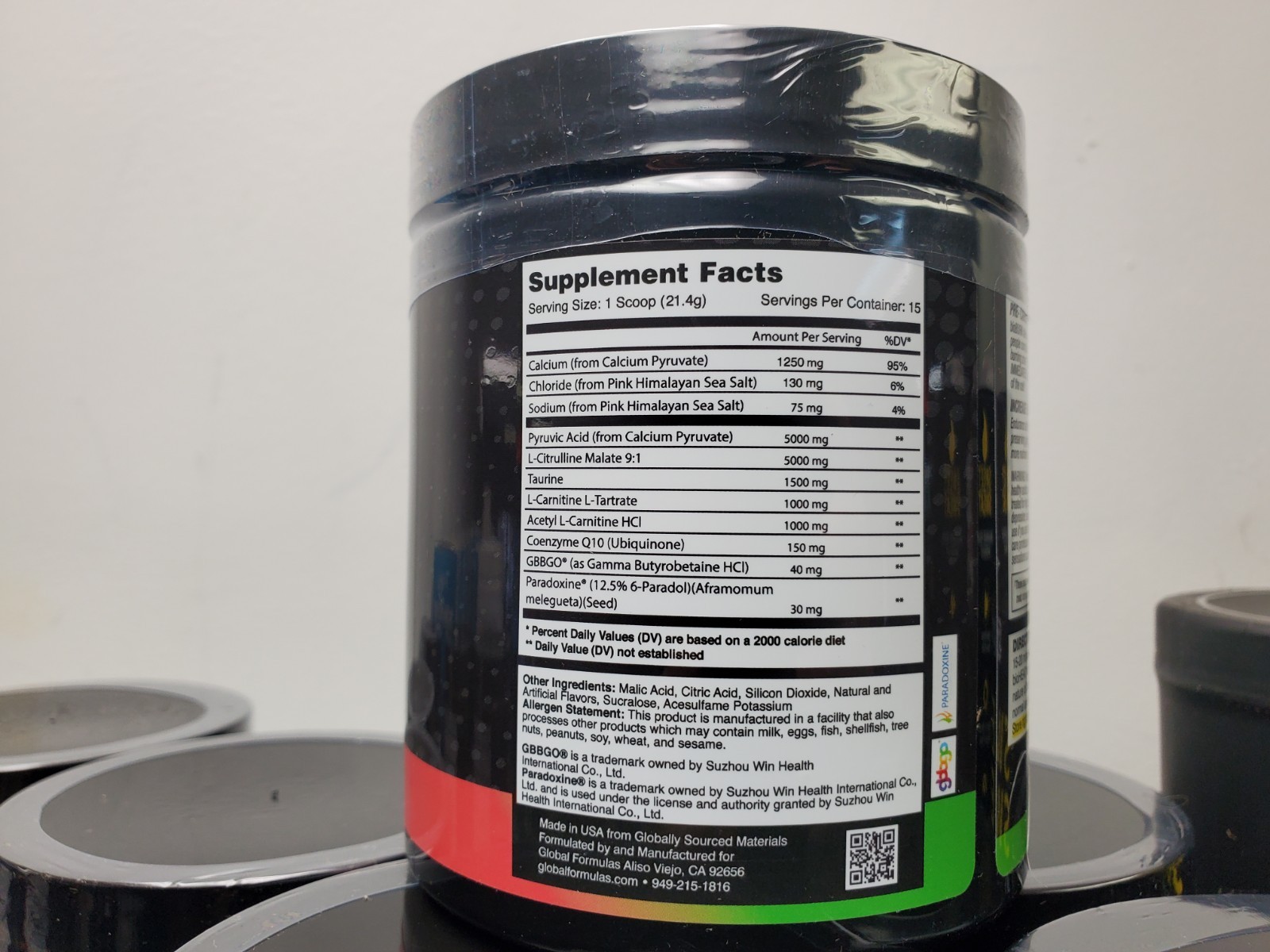 GLOBAL FORMULAS BIOBURN FIRE Fat To Energy Complex Stimulant Free Watermelon