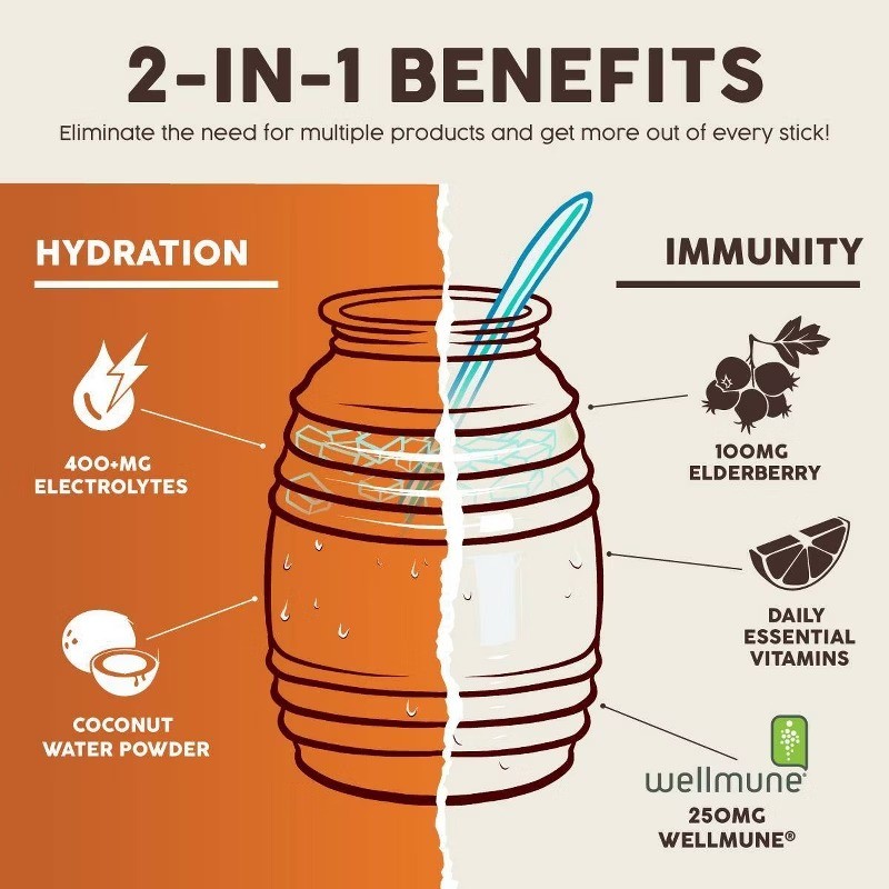 Hydration + Immunity Churro Electrolyte Drink Mix