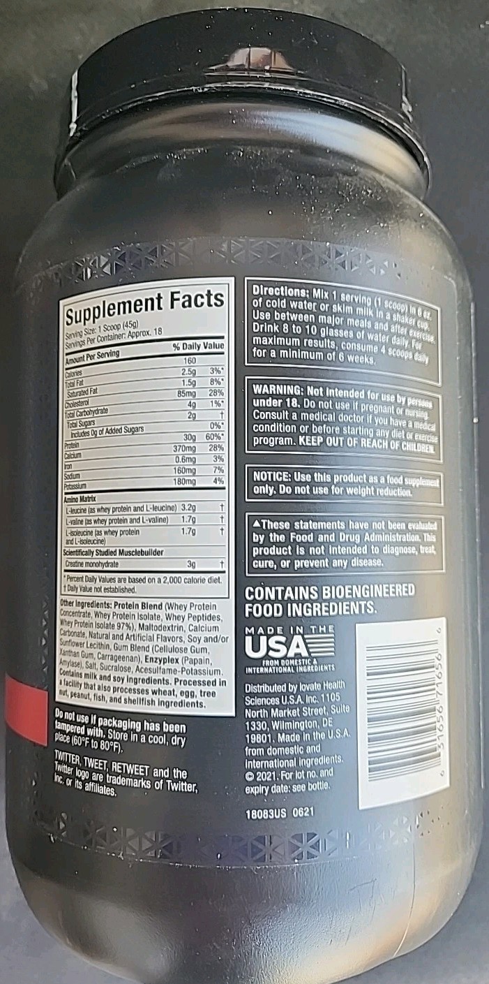 1 MuscleTech Whey + Muscle Builder 30G Protein Powder, Vanilla Cream 12/26