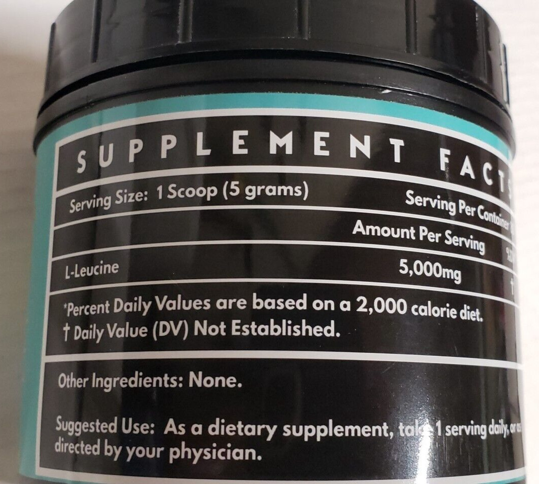 LIVE LONG Nutrition – LEUCINE – 80 Servs – Lean Muscle Mass Support – Exp 7/2025