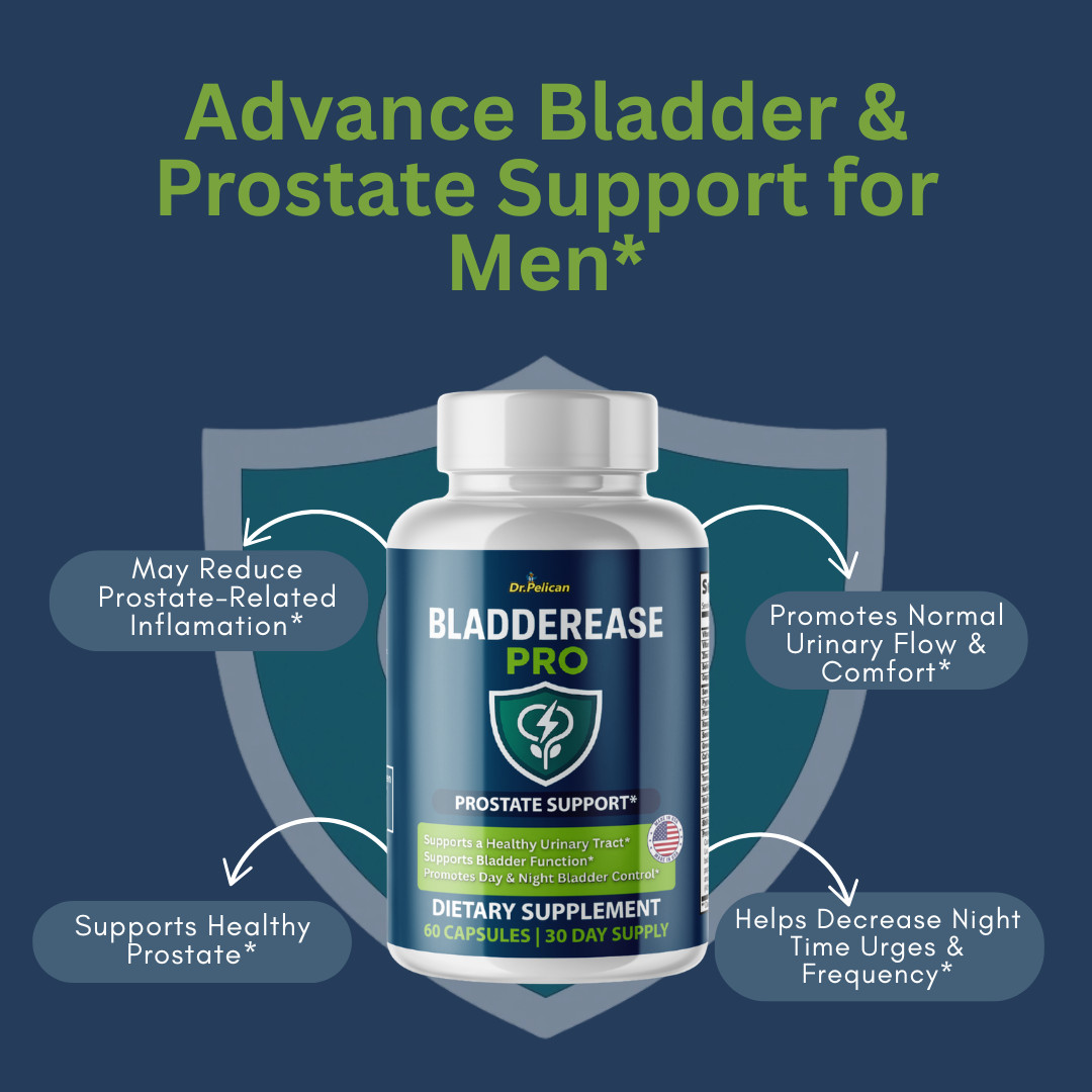 BladderEase Pro- Prostate Support- 4 Bottles- 240 Capsules