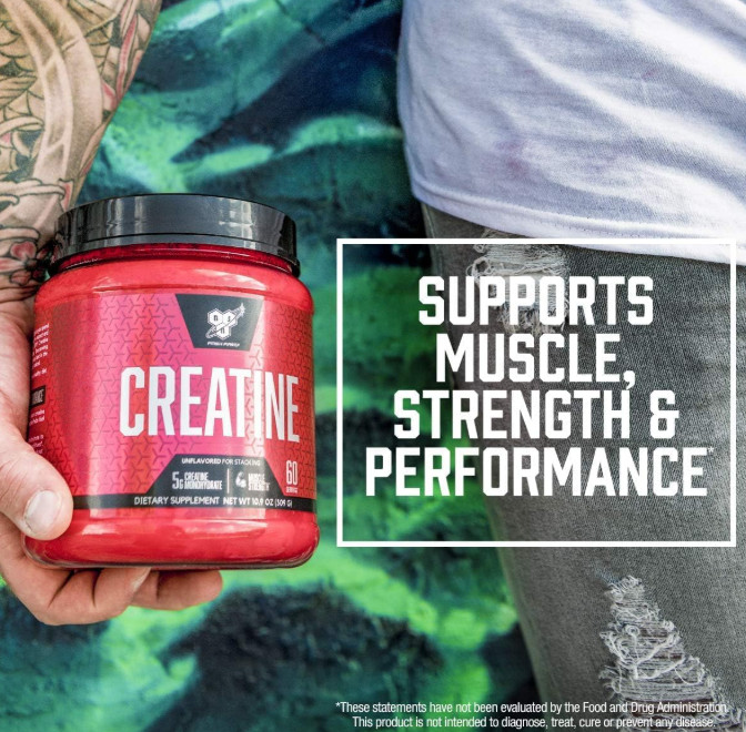 Creatine Monohydrate Powder, Unflavored Creatine Powder, Micronized, Supports