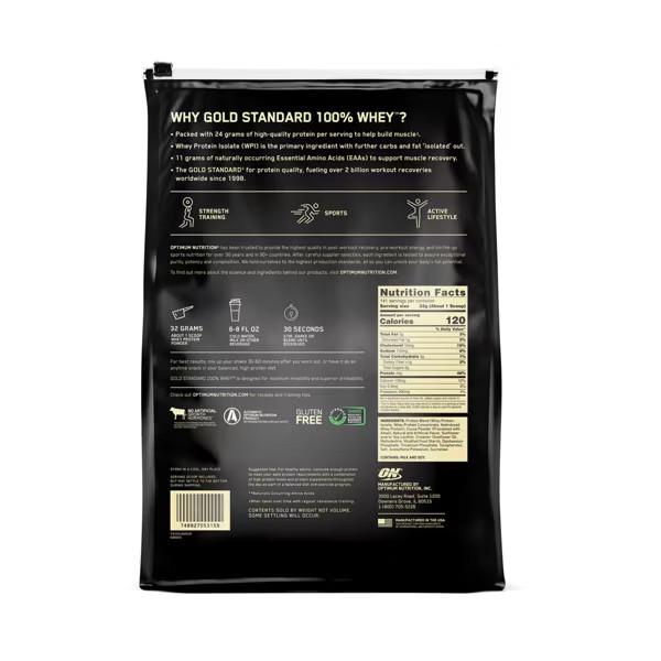 Optimum Nutrition Gold Standard 100% Whey Protein Extreme Chocolate 5.64lb 80SV