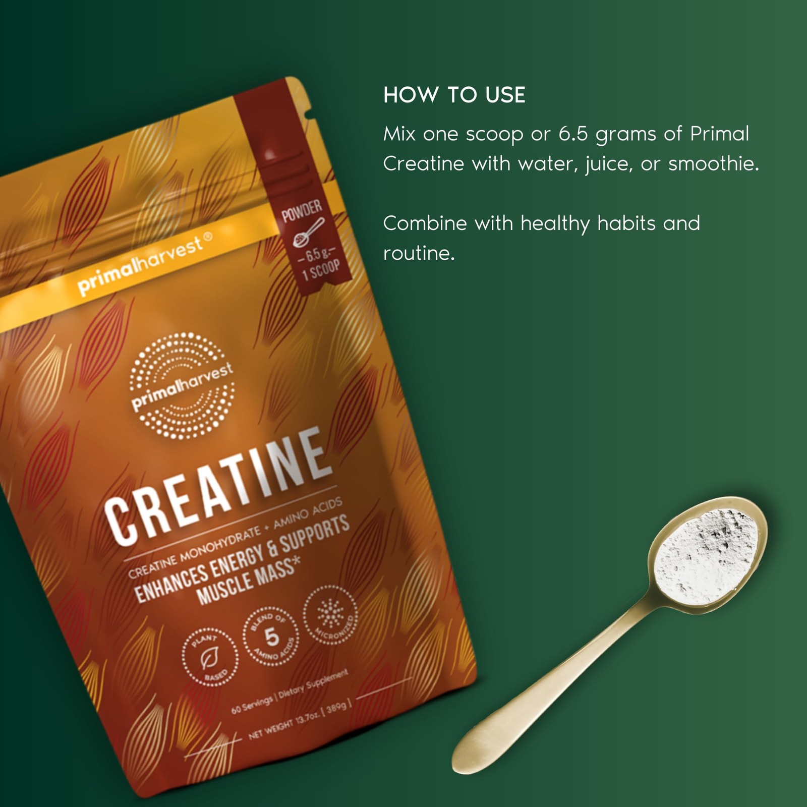 Creatine Powder Supplement for Men and Women’s Fitness, Workouts, and Muscle …