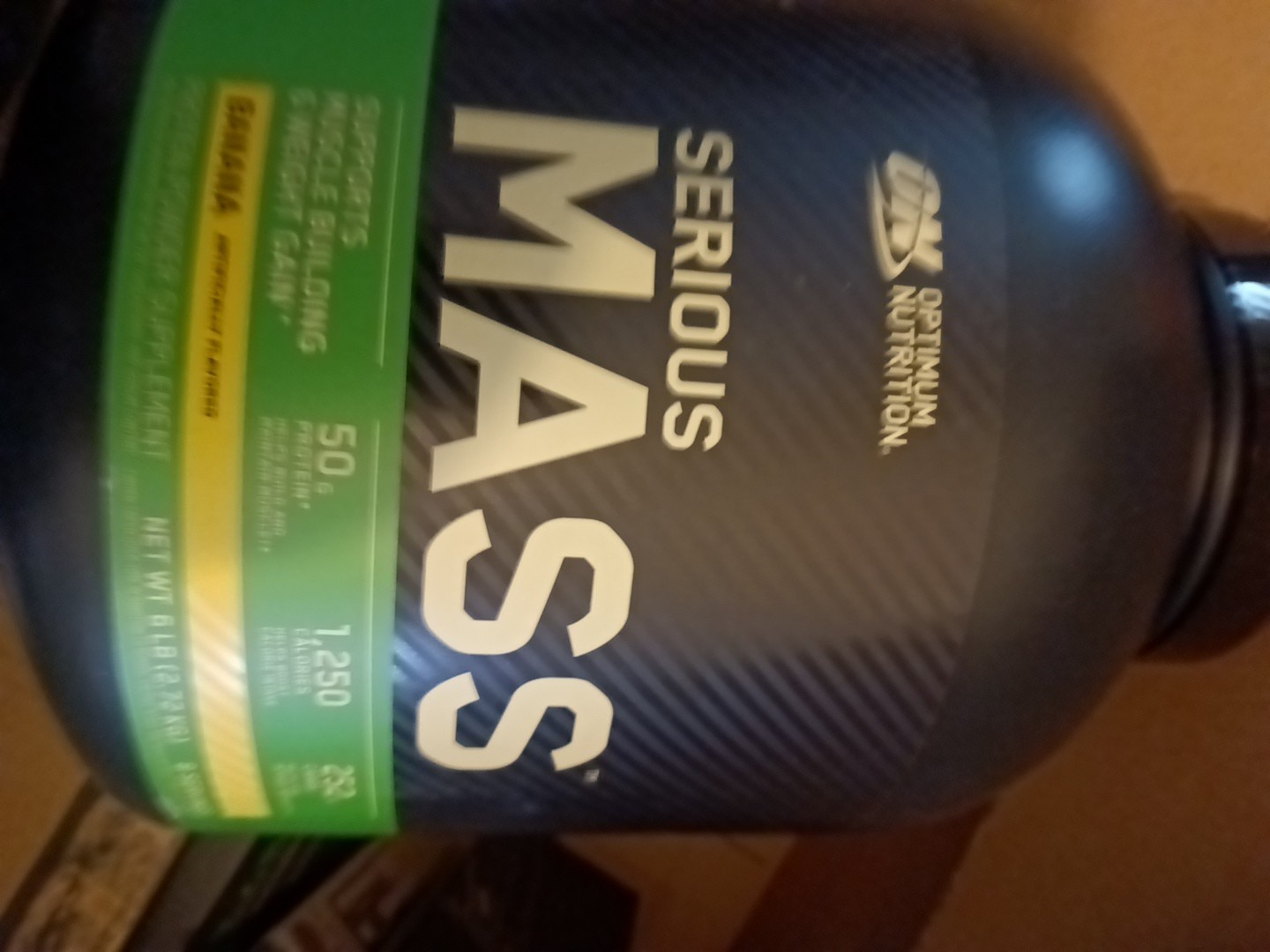 Optimum Nutrition Serious Mass Banana Protein Powder -6 Lb