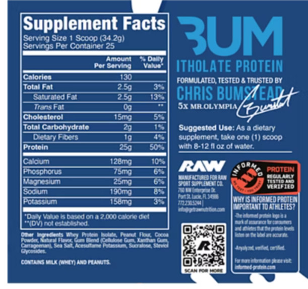 CBUM Series Itholate Protein Powder – Milk and Cookies