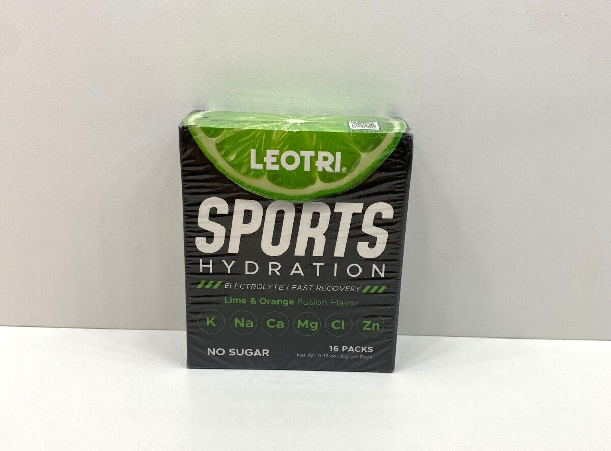 NEW Leotri Sports Hydration Electrolyte Fast Recovery Lime Orange Packs 2026