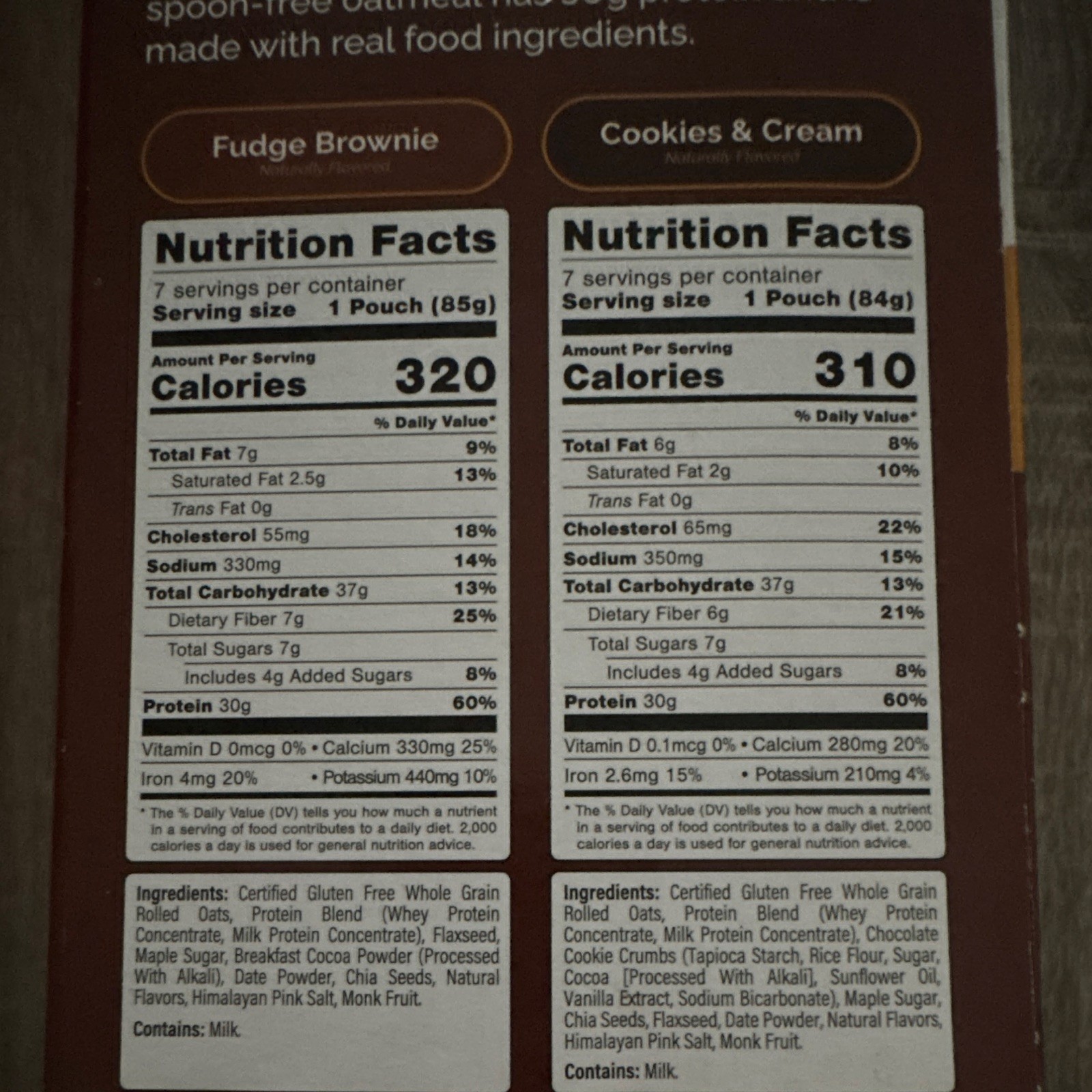 Oats Overnight High Protein Gluten-Free Oatmeal Shakes Variety Pack 14 Pk