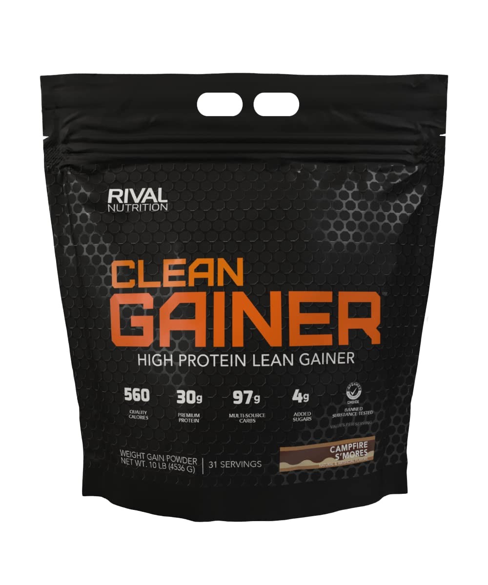 Rival Nutrition Clean Gainer I High Protein Lean Gainer Powdered Drink Mix I
