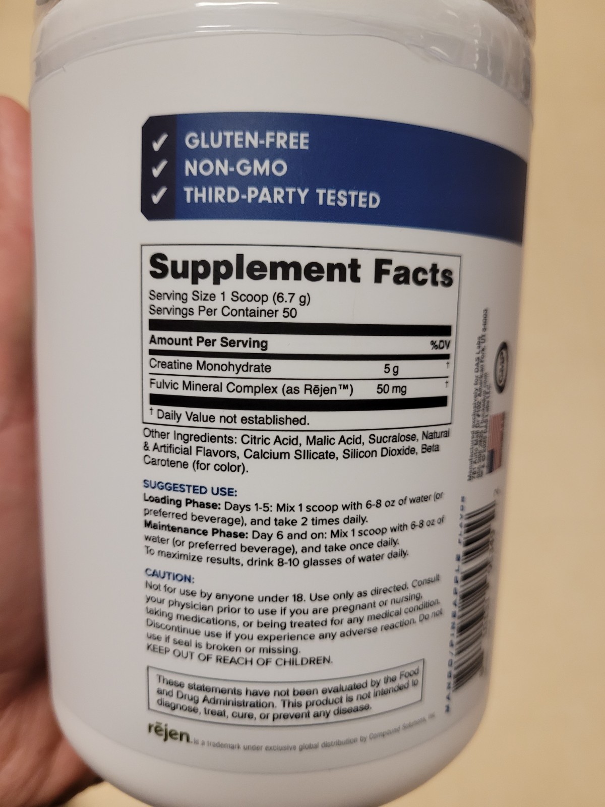 Bucked Up Micronized Creatine Monohydrate Mango Pineapple 50 Servings